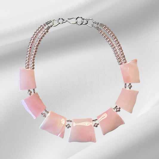 Pink statement necklace